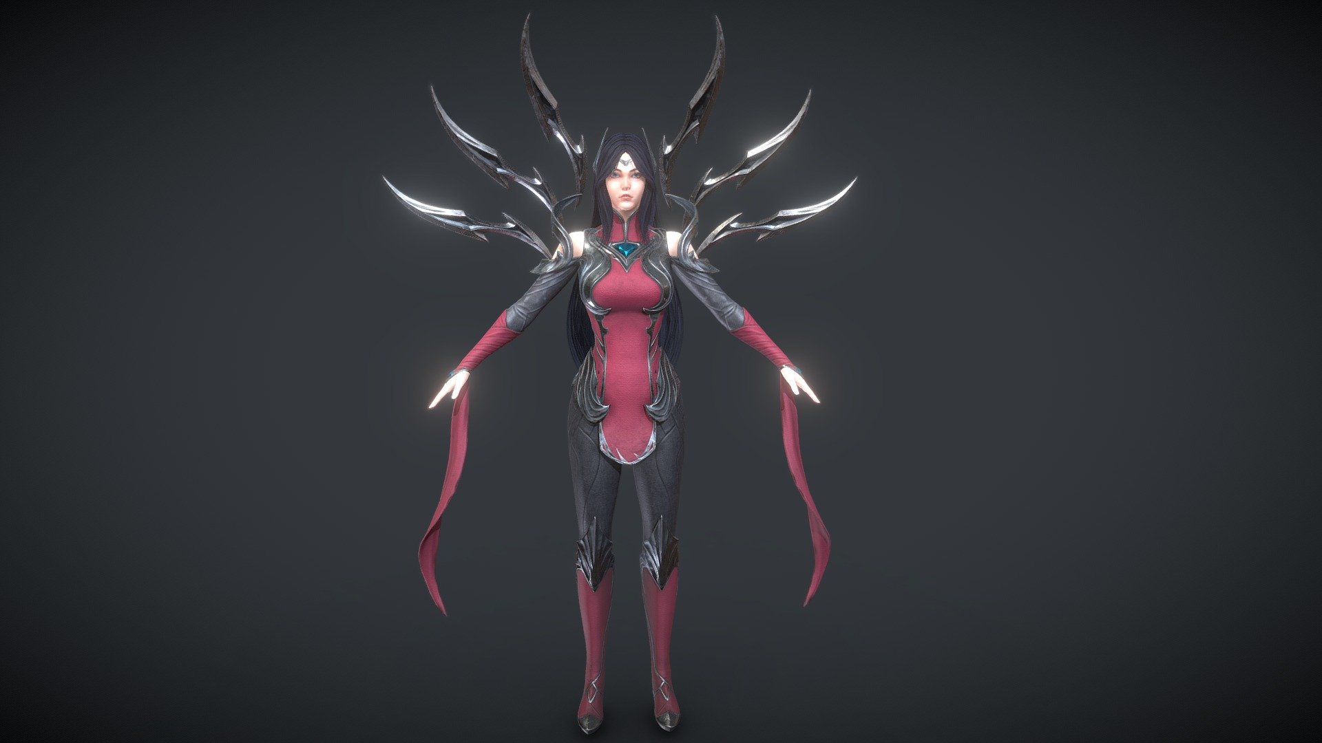 
Marvelous Designer
Maya
Zbrush
Xnormal
Subtance Painter
Toolbag



Use UE4 type mapping




BaseColor

Normal

ORM(AO,Roughness,Metal)

Emissive
 ..........



Hair Maps in UE4：

ALpha

Depth

Diffuse

ID

Root



Please download the model assets in the Additional file，thanks.