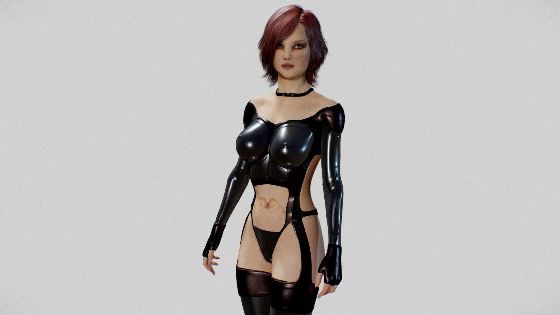 

Created with Blender 2.91.

Fully Rigged (Body, detailed face, clothes, hair).

Standard rig, no inverse kinematics.


Realistic Skin / SSS / PBR.




BODY - Polys:32.029 Verts:33.084



SUIT - Polys:34.706 Verts:36.375

HAIR - Polys:308.560 Verts:360.259


TOTAL - Polys:429.718 Verts:375.295*




Textures JPEG 4096px²(most) and 2048px².



No skin hidden under clothing

Only quads (no tris, no n-gons).

Model is built to real world scale.

Units used: (m) model is 1,90 m tall.
