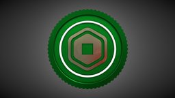 Robux Coin roblox, robux, green-coin, game-coin, robux-coin, robux-3d, robux-token, roblox-coin