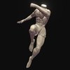 Anatomy In Action - Study #01 sculpt, anatomy, action, study, zbrush, practice