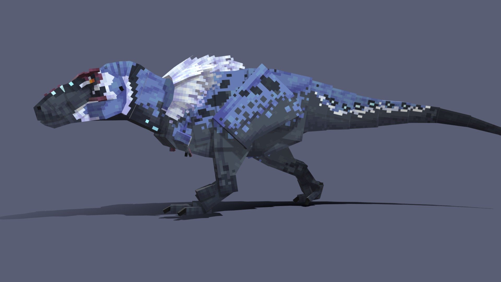 A low-poly model featured in Prehistoric Animalia, an addon for Minecraft Pocket edition/Minecraft Bedrock edition. (owned by me)

Other Infos * Cubes: 185 * Bone groups: 46 * Texture size: 256x256