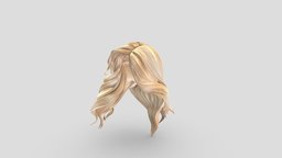 Ines Volume Long Female Hair hair, red, mesh, long, blonde, brunette, female, polygon, black