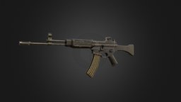 k2 assault rifle rifle, assault, k2, assault_rifle, substanceweaponriflek2ak47gun, ar-100, substancepainter, weapon, weapons, military, gun