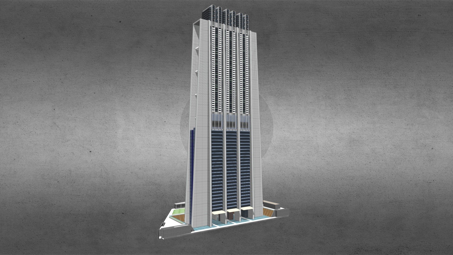 Index Tower - Dubai

The Index is a skyscraper situated in Dubai.
This high rise contains 25 floors of offices(desks) and 47 floors of apartments for a total height of 328 meters

Especialy created and adapted for games
 LowPoly Model, inspired by real building