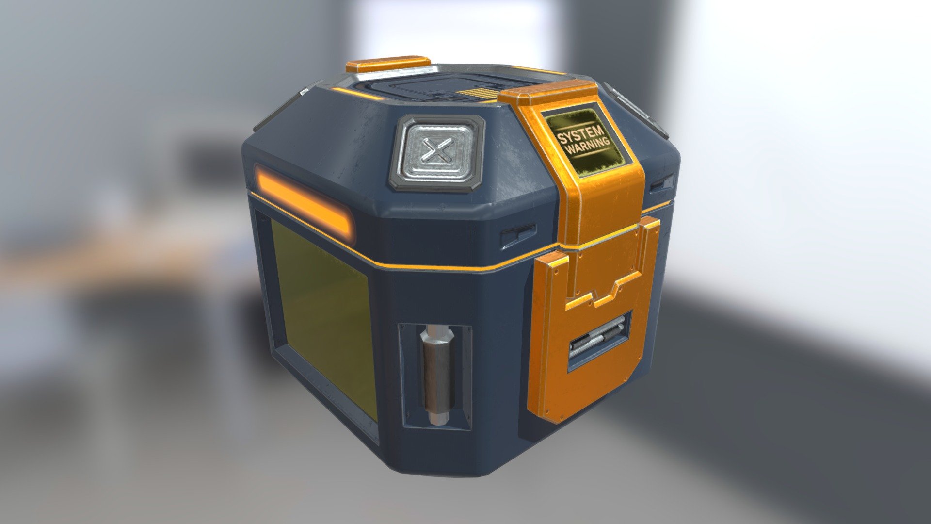 low poly Scifi Props Treasure Chest Crate Loot Box game asset
PBR Textured Via Substance Painter.
