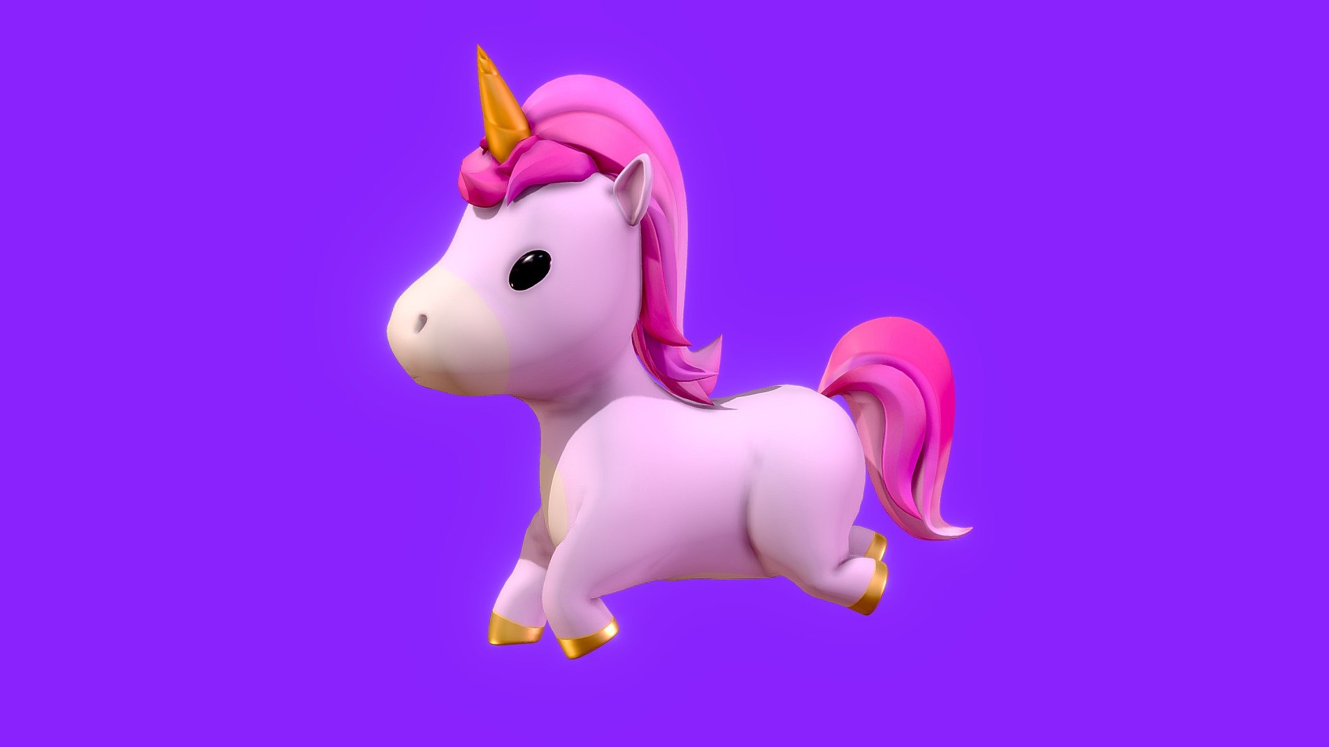 Just a model of tiny Unicorn! (+ animation).
Modeled in Blender.

Instagram: @nottodayrender