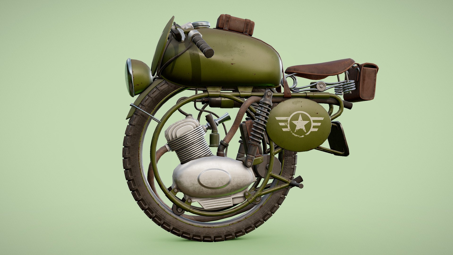 This work is derivative of MotoWheel by Costr, used under CC BY

I saw this beautiful model made by Costr on sketchfab and instantly felt desire to give it some good looking texture.

Changes made to the model: added some additional polygons where i feel it's needed, fully unwrapped UVs, authored PBR textures.