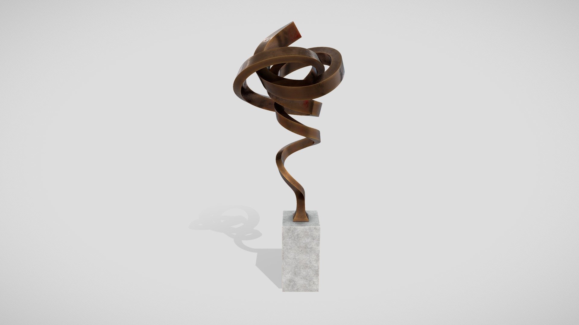 Modern Decorative Abstract Bronze Art Sculpture 31 Unwrapped with the full pack of textures and materials prepared for V-ray and Corona renderers.

Dimensions: 105,2 x 122,4 x H 317,9 cm

Material: Bronze, Concrete

Textures: 8k (8192x8192)