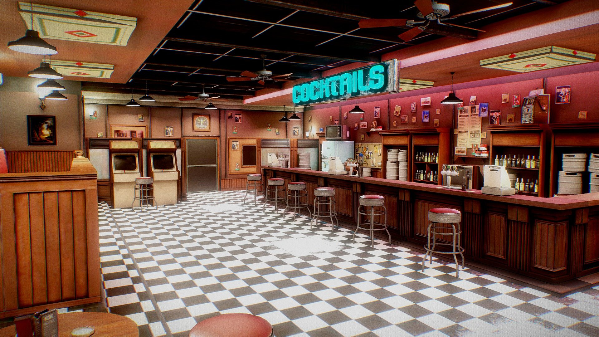 This is a Night Bar created especially for virtual spaces, optimized for mobiles and augmented reality.
Some resources shown here are for external use.
This scenario is in real scale, measured in meters.

BUY 3D MODEL: https://fab.com/s/a1e75573dfd3

Try our space in Spatial before you buy it (FREE)
https://www.spatial.io/s/Virtual-Bar-Marco-Virtual-MX-6446e754f91ae583553c5cf9?share=6518888443177421540

Buy me a Coffee; https://www.buymeacoffee.com/marcovirtualmx

Modeling/Baking: Blender

Textured: Substance Painter

Texture Size: 4k - 1k

If you have ideas about your scenario or need one, contact us: marco.virtual.mx@gmail.com