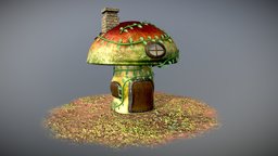 Mushroom house mushroom, mushrooms, 3d-art, mushroom_kingdom, mushroomhouse, 3d-design, 3d, 3dmushroom, 3dmushroommodel