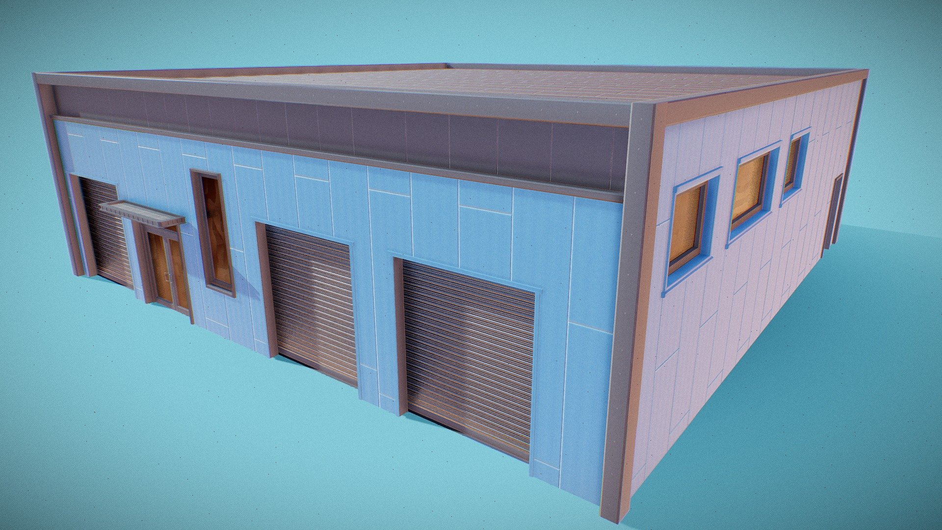 Game-Ready Large Modern Warehouse

2048x2048 Textures (Albedo, Roughness, Metalic, Normal)

8098 Triangles



Check out other similar assets:

Large Modular Warehouse

Small Warehouse

Large Warehouse

Storage Building

Hangar

Small Garage Building

Garage Building
