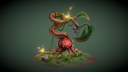 Alien Plant scene, plant, vegetation, alien, fantasy, noai