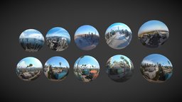 Sky Dome sky, 360, snow, cloud, sphere, vr, sunrise, sun, nature, background, skybox, free