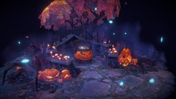 Hallows End - World of Warcraft Fan Art warcraft, worldofwarcraft, handpaintedtexture, halloween-pumpkin, stylized-environment, fanart3d, trickortreat, warcraft-style, fantasy, halloween, spooky, handpainted-lowpoly, hallowsend