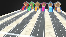 cute😊 home platform for car animation cute, colourful, plateform, home, animal, animation, 3dmodel