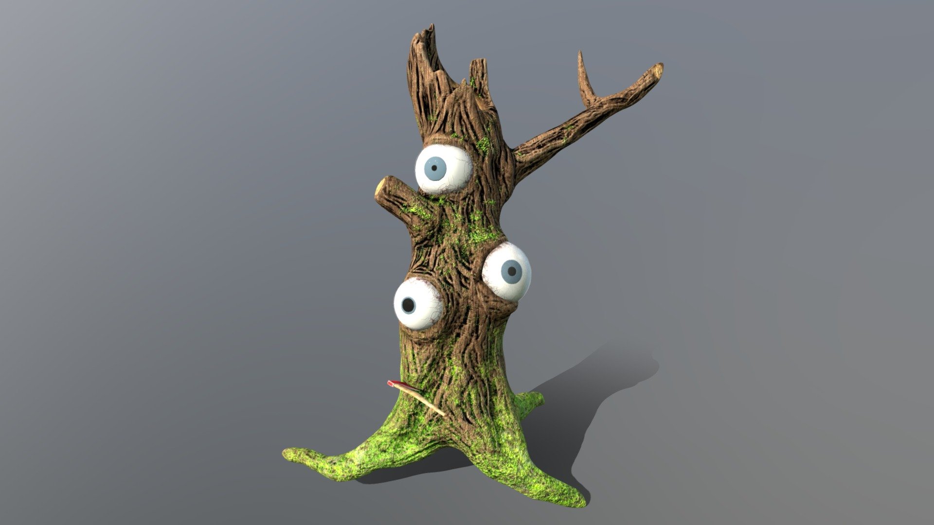 Tree monster is low-poly 3d model ready for Virtual Reality (VR), Augmented Reality (AR), games and other real-time apps.

Max Corona scene includes:
- 5 Object(s)
- 18 PNG textures at 4096x4096. All textures are PBR.

Max Vray scene:
- 5 Object(s)
- 18 PNG textures at 4096x4096. All textures are PBR.

Matlib archive includes:
-2 sets of textures,2048x2048 PNG,512x512 PNG - for each scene. All textures are PBR.