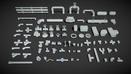 Pipes - 80 pieces pipe, gas, oil, energy, rack, board, tube, production, chemical, fuel, water, pipeline, piping, refinery, plumbing, petrochemical, engineering, construction, industrial, steel