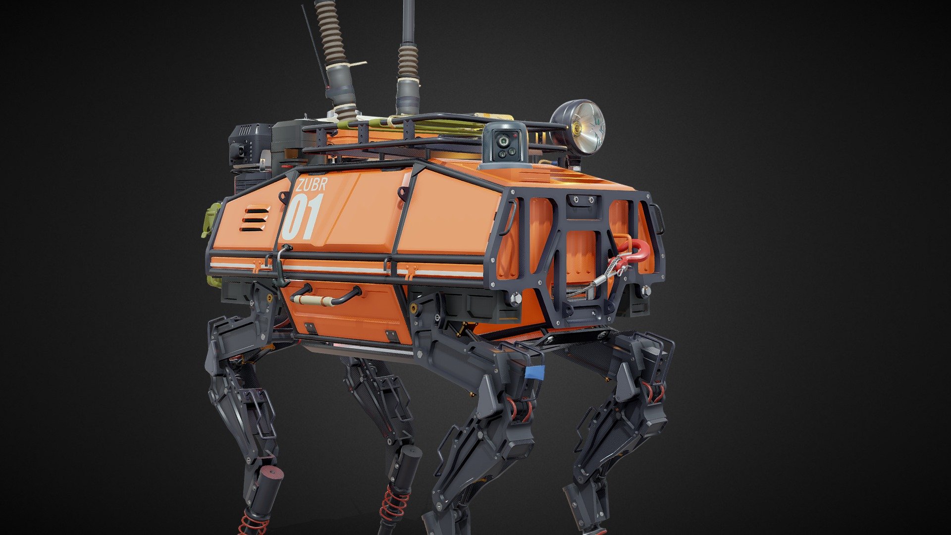 
Hello everyone! This is a draft for my game project.
The idea was to combine robots from Boston Dynamics with the spirit of Russian technology. I hope it turned out no badly, but what do you think?
I hope for your feedback and support.
Follow me, a full-fledged model will be released soon and possibly news on the game.
Edit &ldquo;Project is frozen