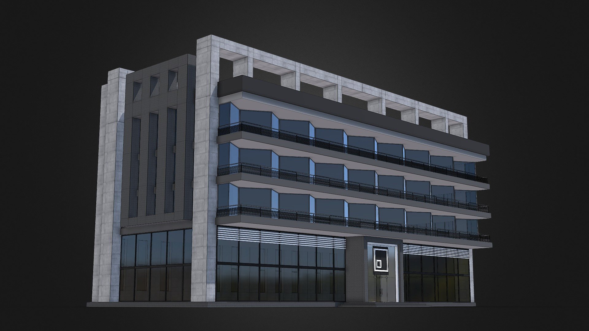 The architecture of the building in the image is modern and contemporary, with a focus on clean lines and minimalistic design elements. The use of glass for the front facade adds a sense of openness and transparency to the structure, while the white and black color scheme creates a striking contrast and adds visual interest. The balcony on the side of the building provides an additional architectural feature, enhancing the overall aesthetic of the structure. Overall, the architecture of this building showcases a blend of modern and minimalistic design principles, resulting in a visually appealing and functional structure.



https://linktr.ee/mirzaev3d

download link
https://www.blenderkit.com/asset-gallery-detail/2e43576d-d2d1-42cb-a16f-c811955f6742/
