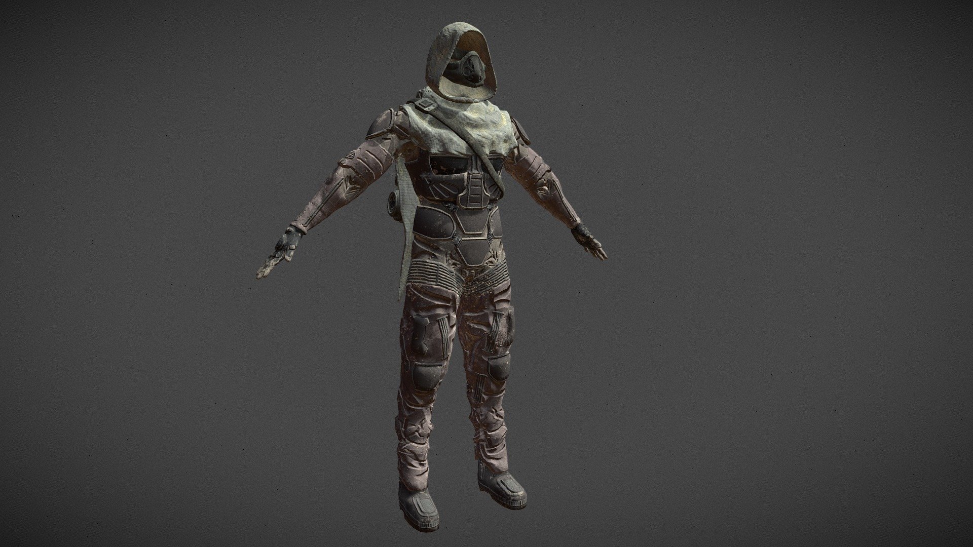 Dune Fremen Stillsuit + Accessories, inspired from the new Dune 2020 Film - Armor Model/Texture work by Outworld Studios

Comes with
- Stillsuit
- Water Recycler
- Desert Hood
- Desert Shroud
- Fremen Kit Backpack

Must give credit to Outworld Studios if using this asset

Show support by joining my discord: https://discord.gg/EgWSkp8Cxn

Portoflio: https://www.artstation.com/outworldstudios