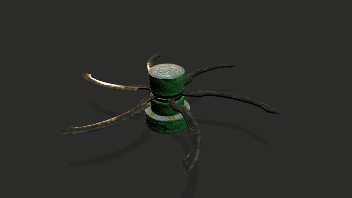 Rotating blades trap dungeon, adventure, game-ready, traps, game-props, unity, unity3d