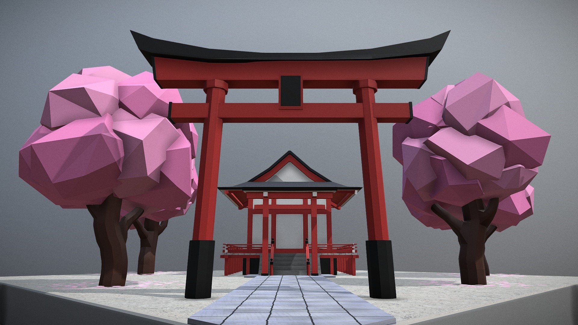 A2B 3D Animated Project Final
N10241621 Takuya Miyamoto 
The texture, model other than the two annotations are all made by myself.

Was going to add the animated deer however the deer model was collapsed as I uploaded to Sketchfab. Therefore I'm uploading the file without the deer.
With deer https://skfb.ly/6CvAC