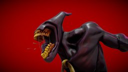The Ink Demon - BATIM Fanart beast, screaming, demon, teeth, tongue, ink, saliva, yelling, bendyandtheinkmachine, bendy, bendy_and_the_ink_machine, batim, inkdemon, design, creature, monster