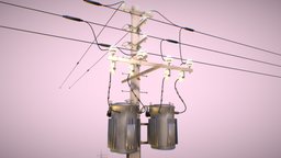 Japanese Utility Pole tower, lamp, power, transformer, communication, post, electrical, electricity, network, television, service, public, phase, distribution, hardware, pole, telephone, cable, fuse, utility, lines, junction, cabling, voltage, telegraph, substation, wiring, telco, insulator, coaxial, street, electric, light, catv, hotwires, crossarm, cabletv