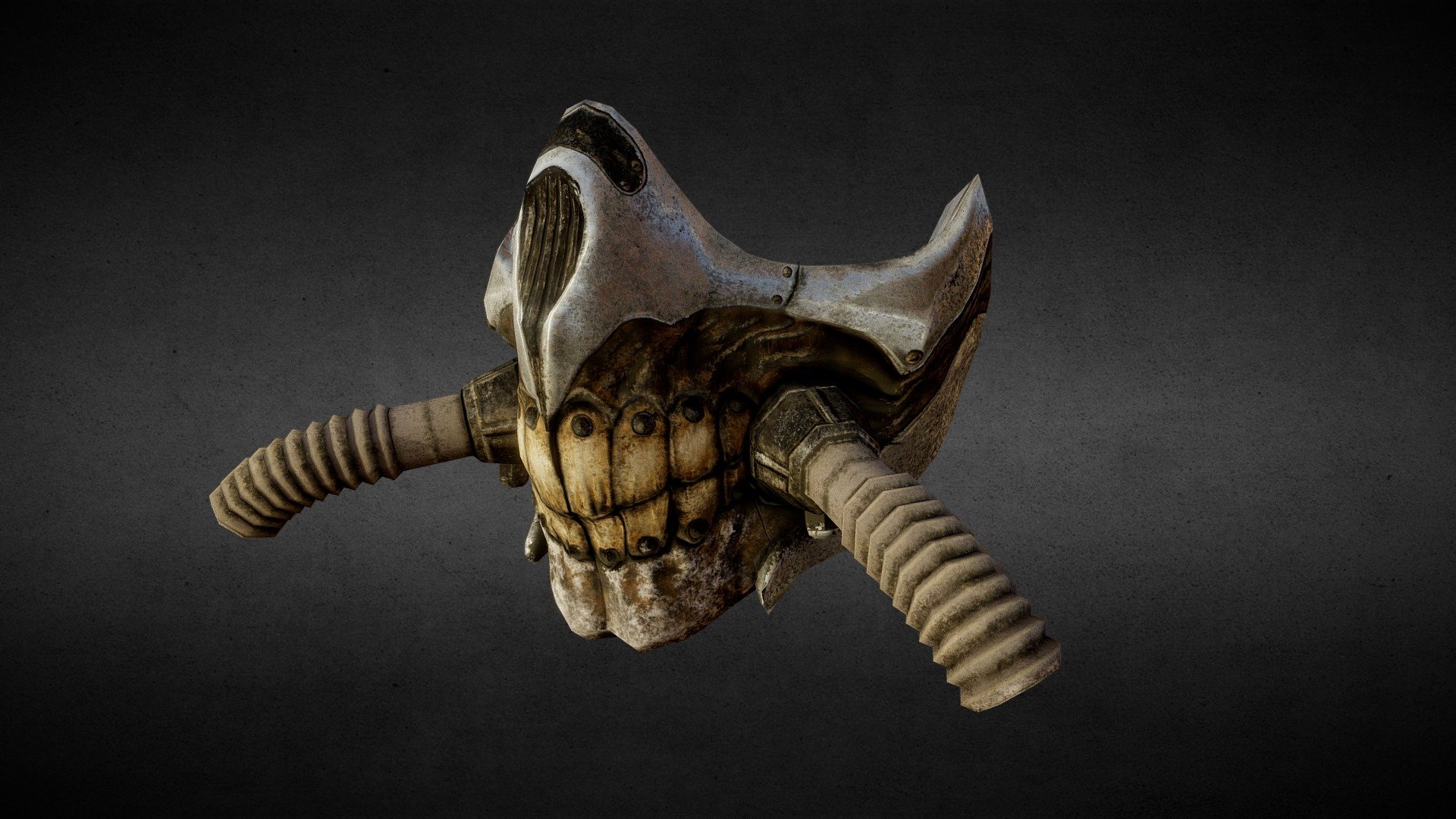 Quick lowpoly modeling and texturing exercise made with Zbrush>Maya>Substance Painter