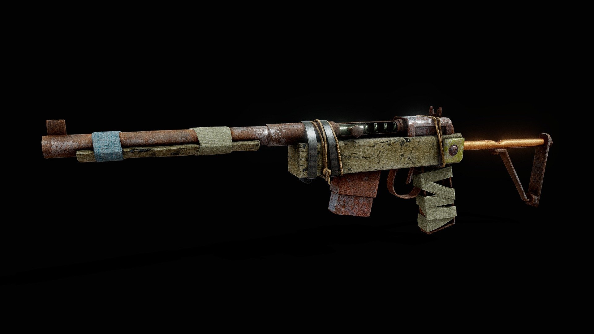 It's from Rust. I love this game. I think its good ;)
It took 2 days and was so hard) I will be happy if you like it ;)

Soft used: Maya, Sub. Painter