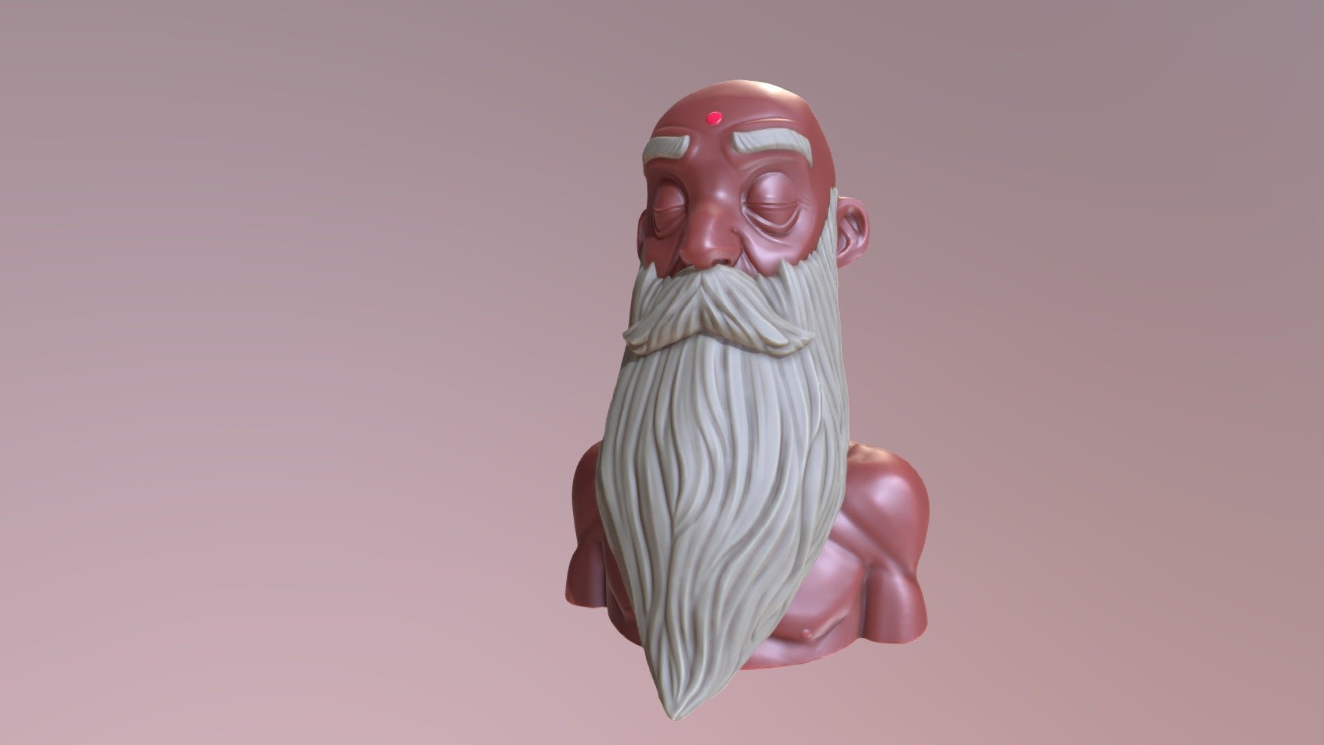 SculptJanuary 2019 day 10 - Beard.

All made in Blender 2.8 sculpt mode.