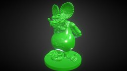 Rat Fink Sculpture sculpt, fanart, rat, toy, mouse, artwork, retro, 3dprintable, sculpting, miniature, freelancer, commission, collectible, characterart, collectable, fink, character-model, ratfink, character, charactermodeling, animal, characterdesign, sculpture