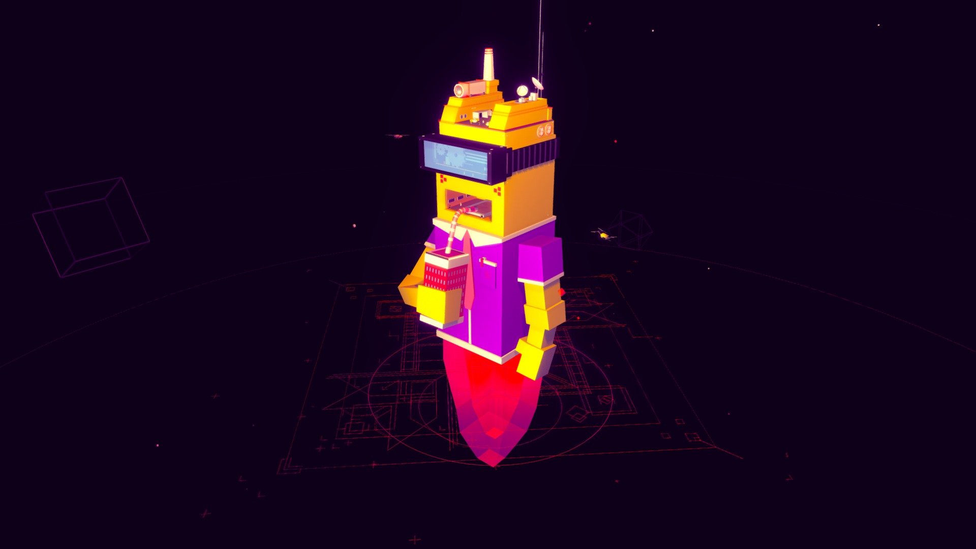 Space Rabbit 3d model, modeled and animated on Cinema 4d r17
Scene consist of 59547 polygons.