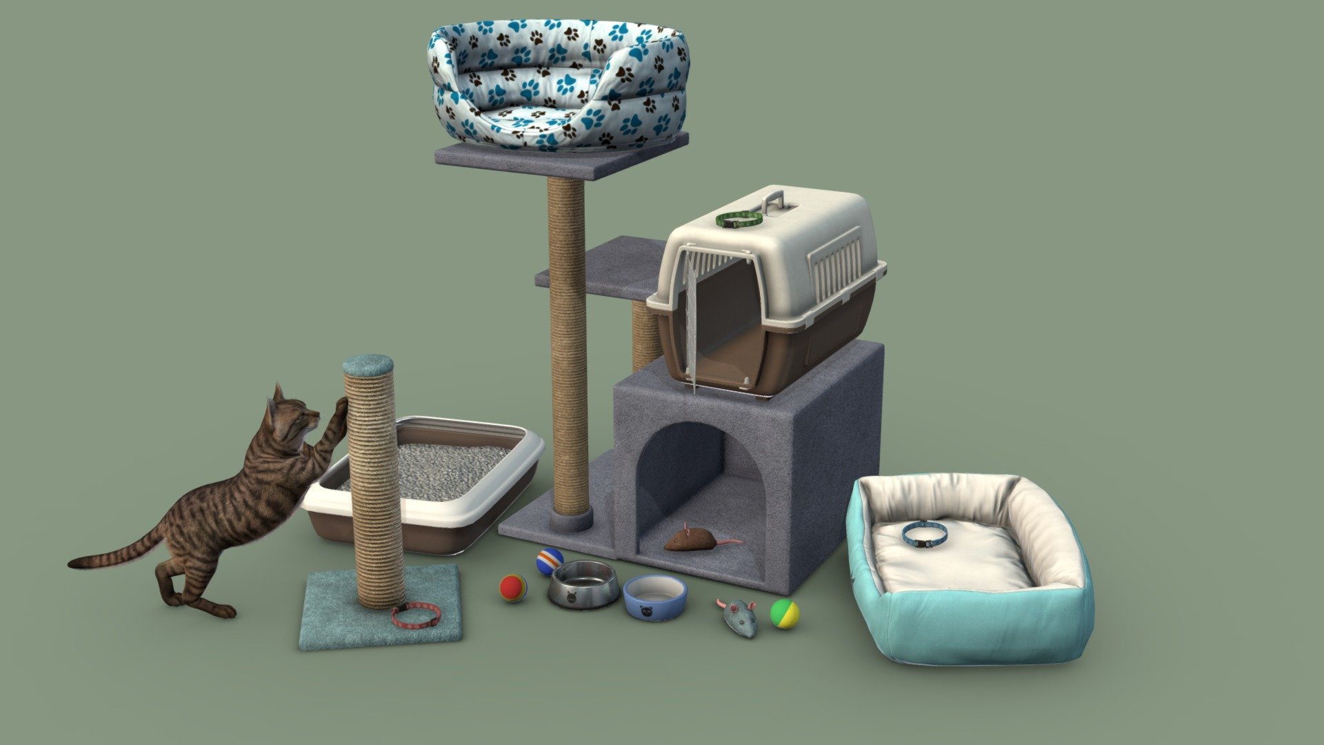 All files are in the attached archive in Blend, FBX and OBJ formats. If you have questions, please email me.
