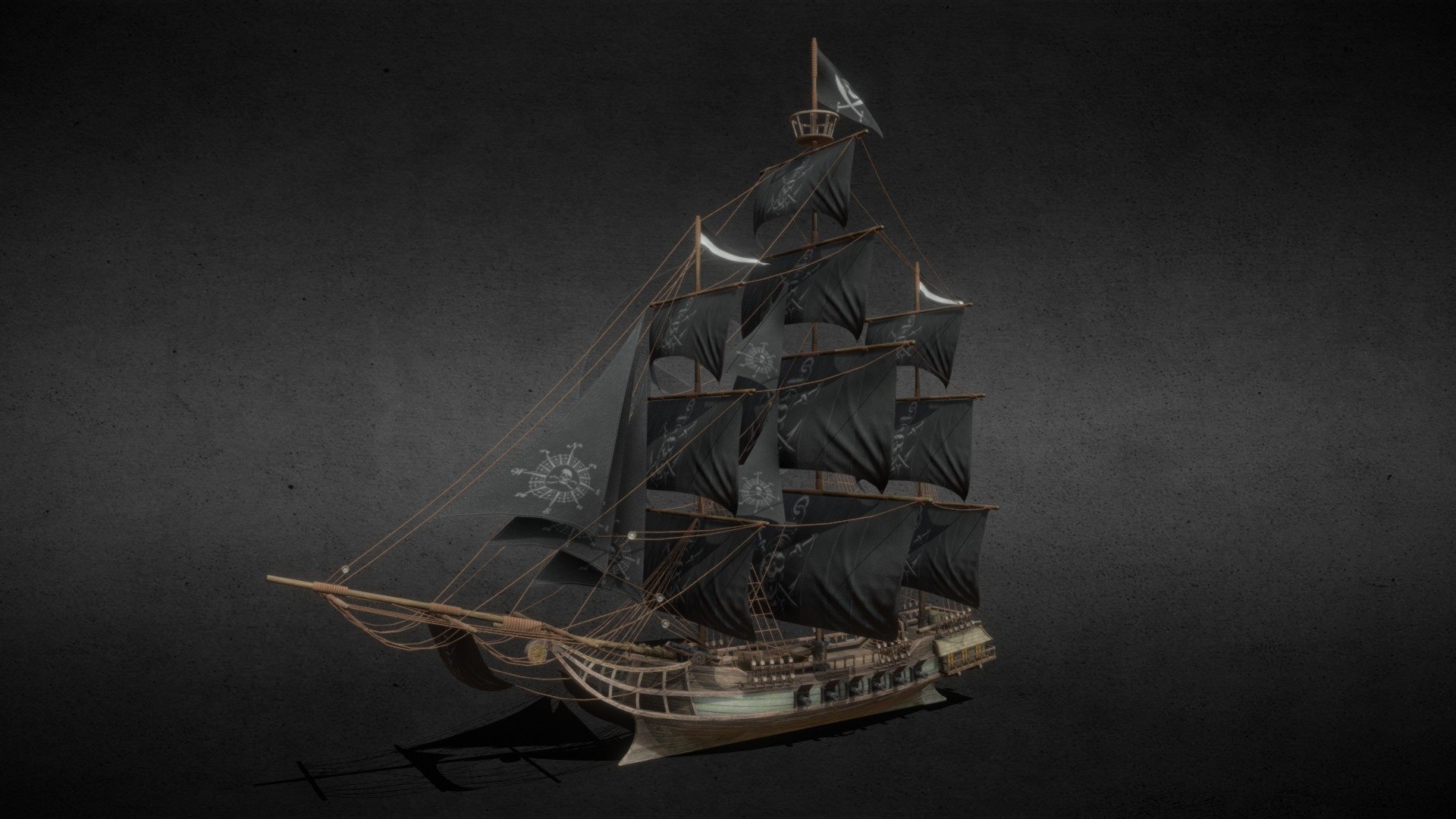 

Full Pbr 3 texture sets (4K-4096x4096)


6 different sails and respected flags.


-Pirate


-British


-Dutch


-Spanish


-Templar


-Flat dirty white


-White


-Damaged


cgtradercom/3d-models/watercraft/historic/ocean-brig