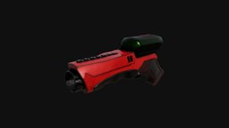 Chili Splatter Gun prop, pepper, chili, repellent, substancepainter, substance, maya, gun, ghostpepper, noai