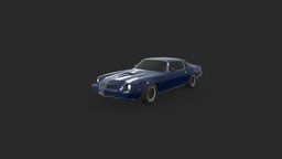 '78 Chevrolet Camaro gaming, bugbear, flatout, blender, zmodeler2, flatoutjoint