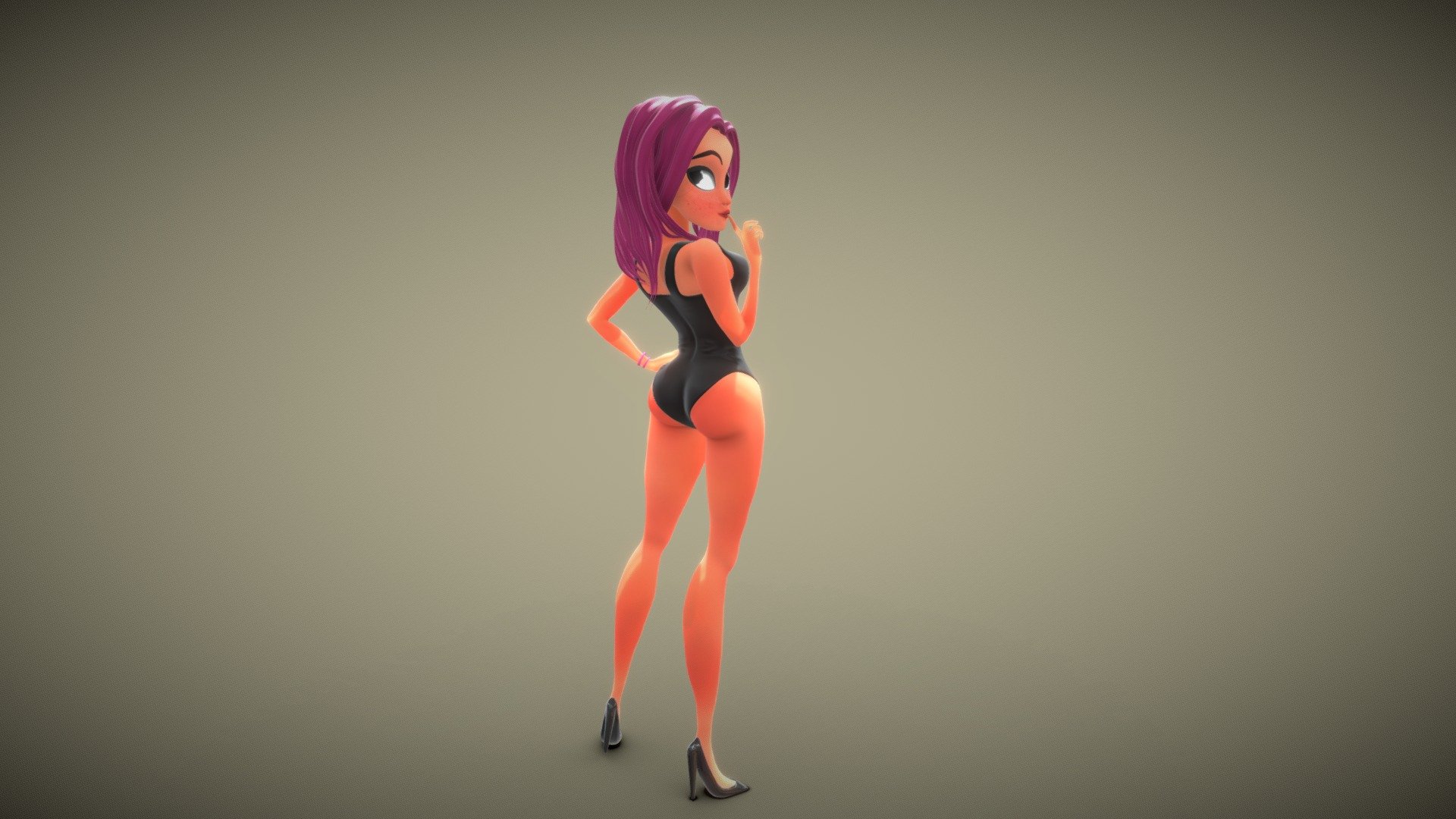 Rescuing some old Zbrush works.
Inspired in Shane Glines pin up illustrations