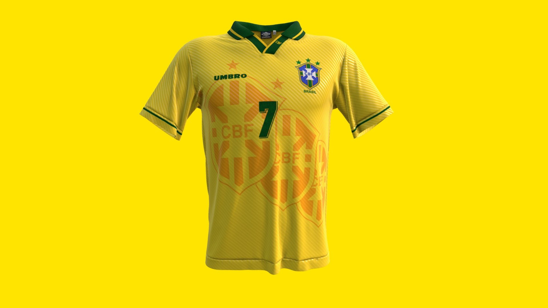 Camisa titular usado pela seleção brasileira em 1994
Home jersey used by brazilian team football in 1994