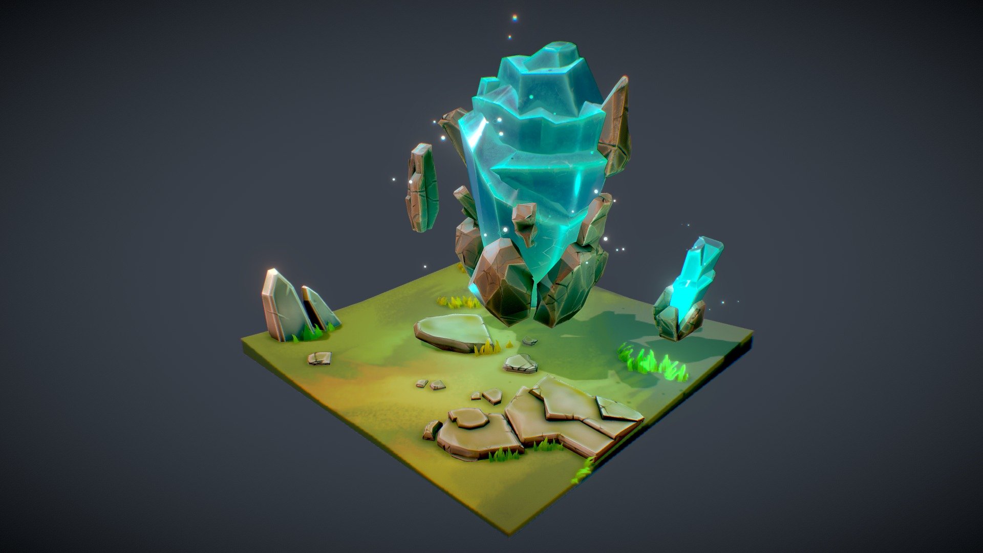 This diorama is created by myself using Maya, ZBrush, and Substance Painter. The animations were also created by me using key framing in Maya. I had so much fun modelling and animating this, I learnt so much throughout this project!

This work is inspired by Egor Belavsky's concept &lsquo;Stone_2', you can find it here - https://www.artstation.com/artwork/aBAJR

I hope you like it! :)

https://www.artstation.com/andrew_melfi