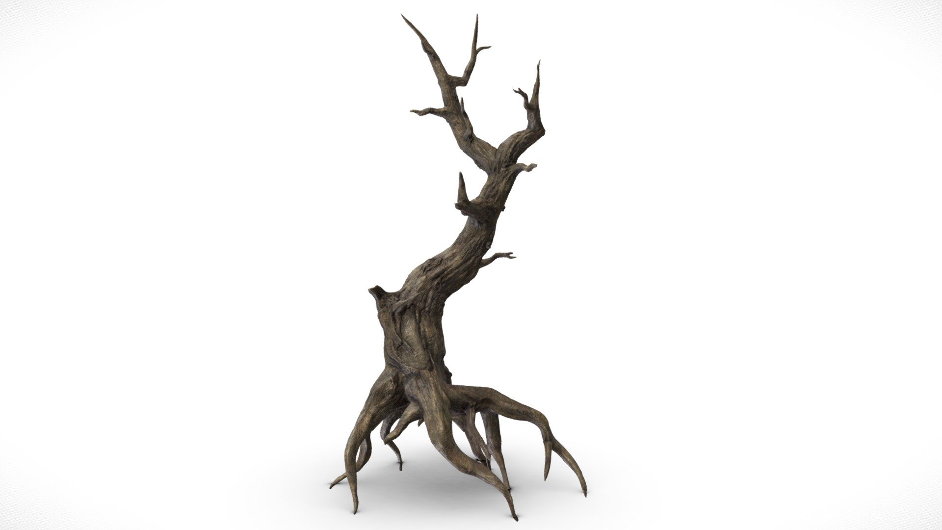 This Tree Mesh is made up of 1 UV Map, with 4096x4096 resolution.
Textures contained are:
- Diffuse
- Metallic
- Normal
- Roughness