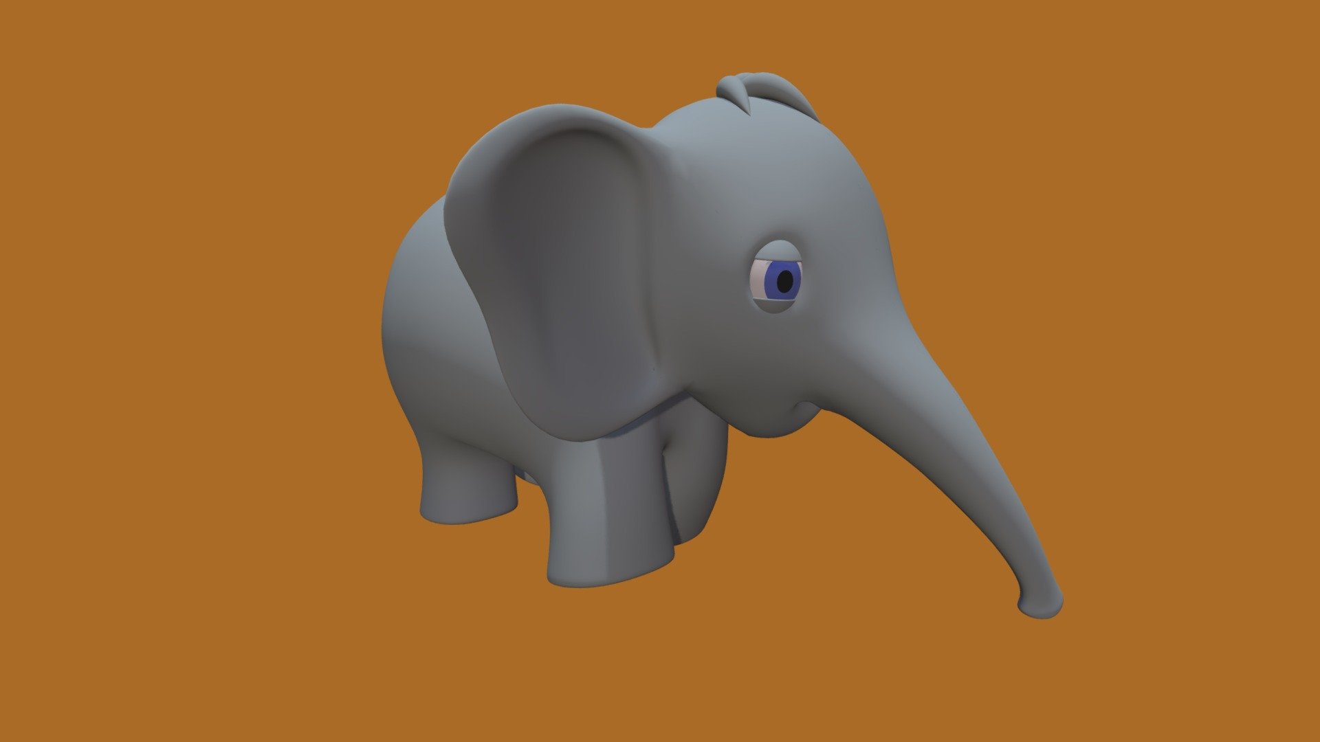 Walking animation of a cartoon elephant.

Character thought up by me and modeled and animated by blender 3d.

I hope you'll enjoy it.