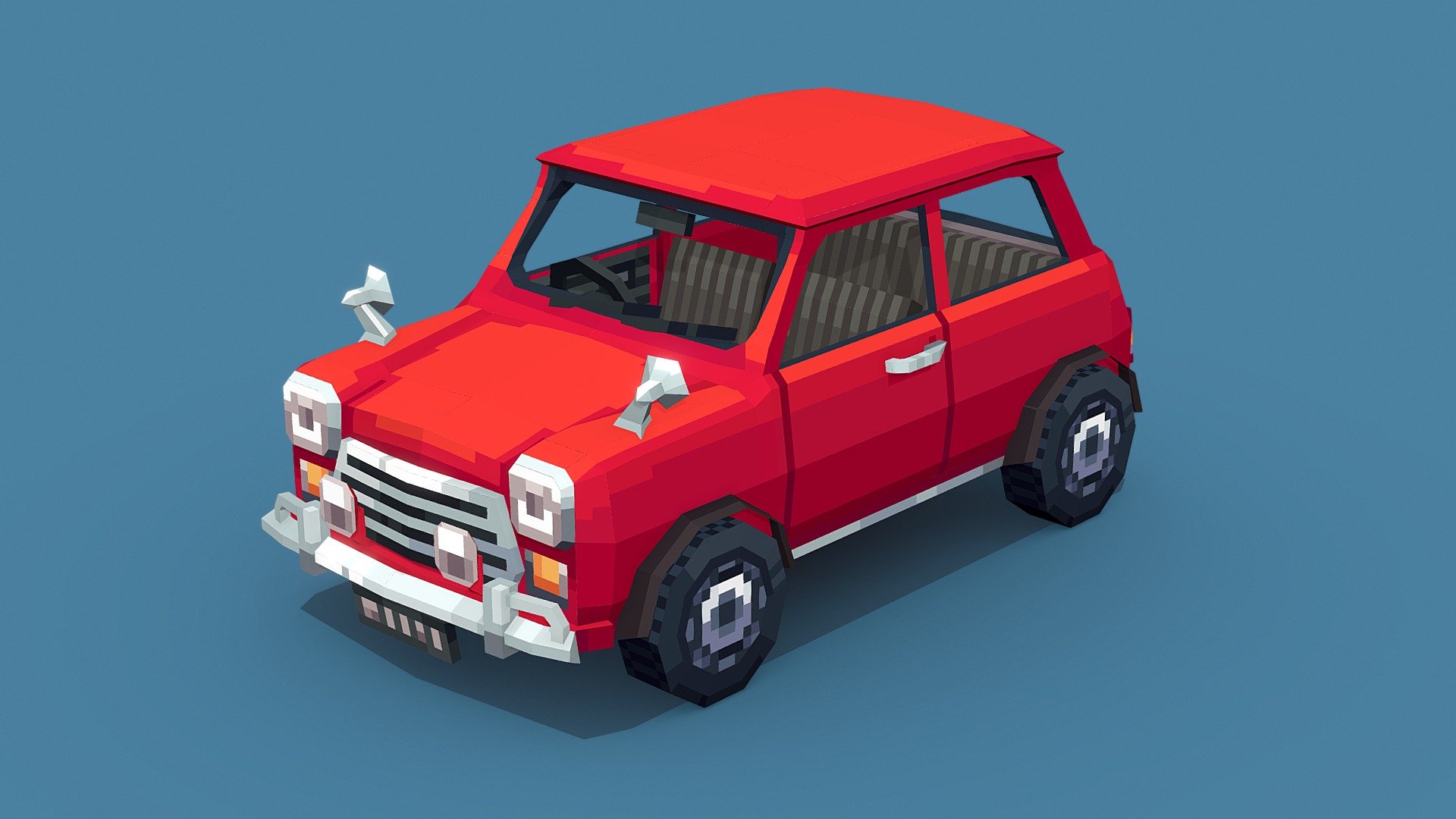 Classic mini model I created for Blockbench splash art 4.0 contest, Made using the new polymesh tool.

Render made using Blender eevee:
