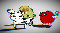 ルカが描いた犬 luca's dogチュパカブラChupacabra りんごろうRingorou idolmaster, shinycolors, idolmastershinycolors, noai