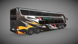 Neoplan Megaliner Game ready 3d model autodesk, 3dmodels, 3dmodelling, maya3d, pbrtextures, 3dvisualization, lowpolymodels, substancepainter, substance, render, texturing, busmodel, gamereadymodels