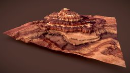 Rocky Terrace Mountain red, terrain, desert, mountain, rough, sand, terrace, nature, rocky, vista, landcape, gaea, substance