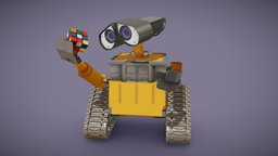 Course asset (Wall-E FanArt) pixar, wall-e, walle, disney, xyz, xyz-school, cartoon, draftpunk