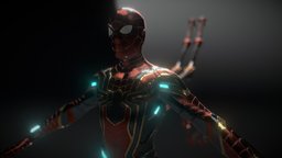 iron spider suit mcu marvel, spiderman, mcu, ironspider, ironspiderman