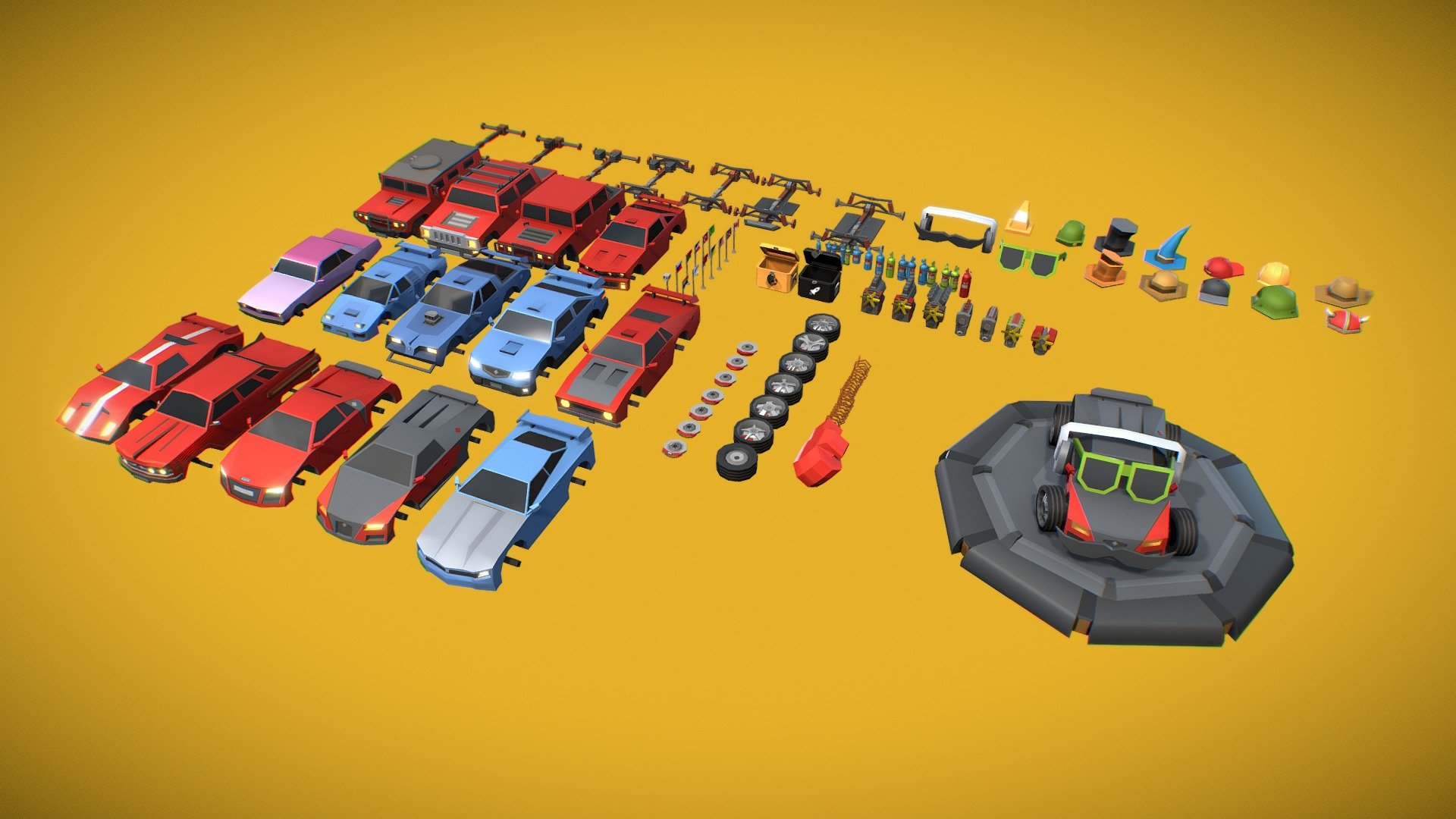 These models are in one Asset Store pack






