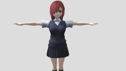【Anime Character】Ruri (Unity 3D) japan, animegirl, animemodel, anime3d, japanese-style, anime-character, vroid, unity, anime, japanese